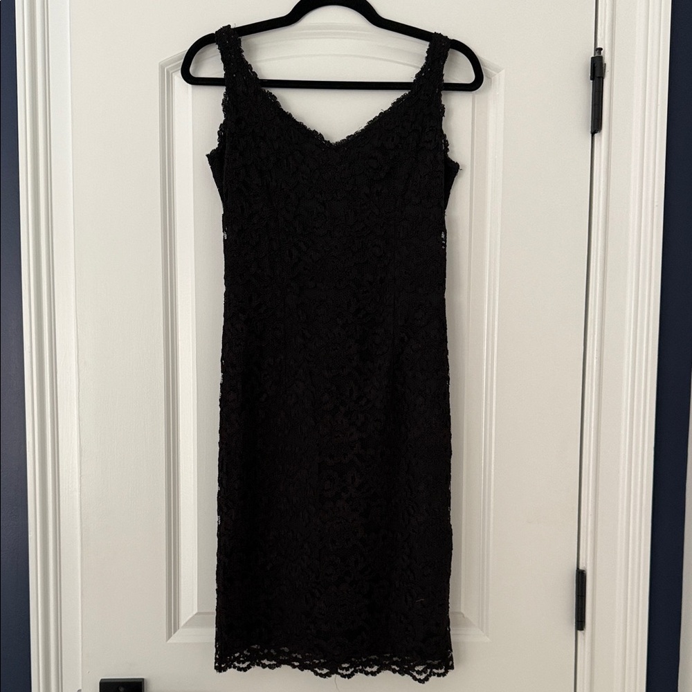 Moda International Elegant Black Lace Dress